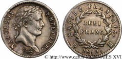 Demi-franc Napoléon empereur, Empire français 1812 La Rochelle F.178/39