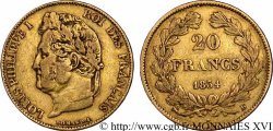 20 francs Louis-Philippe, Domard 1834 Rouen F.527/8