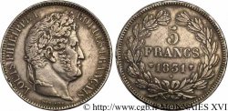 5 francs, Ier type Domard, tranche en relief 1831 Lille F.320/13