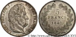5 francs, IIIe type Domard 1847 Paris F.325/14 SUP