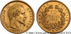 10 francs or Napoléon III tête nue, petit module 1854 Paris F.505/1 SUP