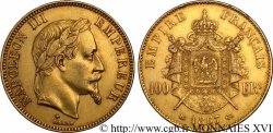 100 francs or Napoléon III, tête laurée 1867 Strasbourg F.551/9 TTB