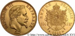 100 francs or Napoléon III, tête laurée 1868 Paris F.551/10