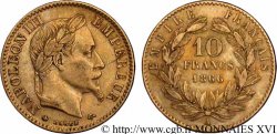 10 francs or Napoléon III, tête laurée 1866 Paris F.507A/12 XF
