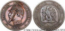 Monnaie satirique, module de 10 centimes, regravée 1855 Strasbourg F.133/23 TTB