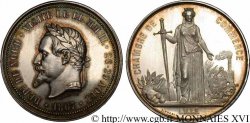 SECONDO IMPERO FRANCESE Médaille de la visite de leurs Majestés Impériales à la Chambre de commerce de Lille du 26 au 29 août 1867