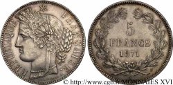 5 francs Cérès sans légende 1871 Bordeaux F.332/8 SUP