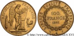 100 francs or Génie, tranche inscrite en relief Dieu protège la France 1881 Paris F.552/4