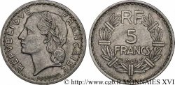 5 Francs Lavrillier en aluminium 1948 Beaumont-le-Roger F.339/15