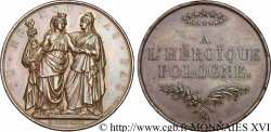 POLONIA - INSURRECTION Médaille en bronze BR.51 1831 (chiffres romains) Paris, Monnaie de Paris