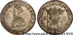 ARDENNES - PRINCIPAUTY OF ARCHES-CHARLEVILLE - CHARLES I OF GONZAGUE Liard argenté