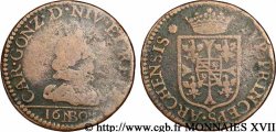 ARDENNES - PRINCIPAUTY OF ARCHES-CHARLEVILLE - CHARLES I OF GONZAGUE Liard signé de Nicolas Briot