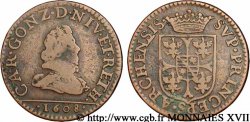 ARDENNES - PRINCIPAUTY OF ARCHES-CHARLEVILLE - CHARLES I OF GONZAGUE Liard au buste fin