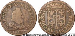 ARDENNES - PRINCIPAUTY OF ARCHES-CHARLEVILLE - CHARLES I OF GONZAGUE Liard au buste large