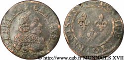ARDENNES - PRINCIPAUTY OF ARCHES-CHARLEVILLE - CHARLES I OF GONZAGUE Double tournois, col fraisé et alérion couronné, légende latine