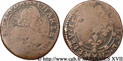 ARDENNES - PRINCIPAUTY OF ARCHES-CHARLEVILLE - CHARLES I OF GONZAGUE Piéfort de double tournois, col fraisé et soleil au revers
