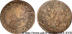 ARDENNES - PRINCIPAUTÉ SOUVERAINE D ARCHES-CHARLEVILLE - CHARLES II DE GONZAGUE Double tournois, légende à douze heures, 2e effigie
