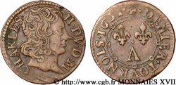 ARDENNES - PRINCIPAUTÉ SOUVERAINE D ARCHES-CHARLEVILLE - CHARLES II DE GONZAGUE Denier tournois, type 2
