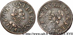 PRINCIPAUTÉ DE CHÂTEAU-REGNAULT - FRANÇOIS DE BOURBON-CONTI Double tournois, type 14, buste A
