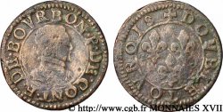 PRINCIPAUTÉ DE CHÂTEAU-REGNAULT - FRANÇOIS DE BOURBON-CONTI Double tournois, type 18, légende fautée de revers TB