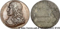 ARDENNES - PRINCIPAUTÉ DE SEDAN - HENRI DE LA TOUR D AUVERGNE, VICOMTE DE TURENNE Médaille, galerie métallique des grands hommes français par Gayrard, cliché uniface du droit