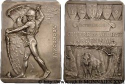 ARDENNES - MÉDAILLES DIVERSES Plaquette de l’œuvre du soldat ardennais attribuée à Victor Barbier