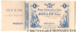 TROISIÈME RÉPUBLIQUE Specimen de deux billets de nécessité de la Banque Commerciale de Sedan 