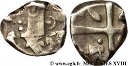 VOLQUES TECTOSAGES (région de Toulouse) Drachme “à la tête cubiste”
