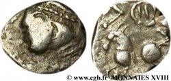 NITIOBROGES (Région d Agen) Drachme à la tête casquée