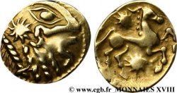 GALLIA - BELGICA - BELLOVACI (Regione di Beauvais) Statère d or à l astre, cheval à droite AU