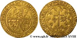 HENRY VI DE LANCASTRE - ROI DE FRANCE (1422-1453) - ROI D ANGLETERRE (1422-1461) et (1470-1471) Salut d or n.d. Saint-Lô TTB+
