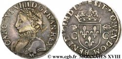 CHARLES IX Demi-teston, 2e type 1563 (MDLXIII) Toulouse