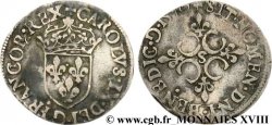 CHARLES IX Sol parisis , 1er type 1570 Troyes XF