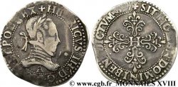 HENRI III Franc au col plat 1577 Paris