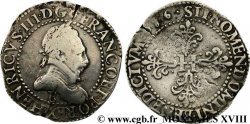 HENRI III Franc au col plat 1586 Rouen