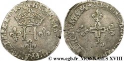 HENRI III Double sol parisis, 2e type 1582 Lyon