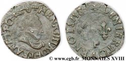 HENRI III Denier tournois, 2e type de Dijon 1584 Dijon