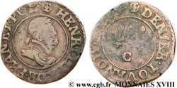 HENRI III Denier tournois, type de Saint-Lô 1589 Saint-Lô
