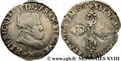 HENRI IV LE GRAND Demi-franc, type de Toulouse 1601 Angers