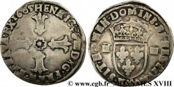 HENRI IV LE GRAND Quart d écu, croix feuillue de face 1605 Bordeaux
