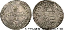 HENRY IV Quart d écu de Béarn 1598 Pau