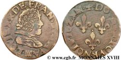 LOUIS XIII LE JUSTE Double tournois 1629 Montauban
