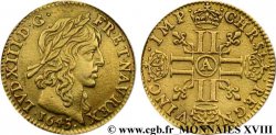 LOUIS XIII LE JUSTE Demi-louis d or aux huit L (effigie de Jean Warin) 1643 Paris, Monnaie du Louvre