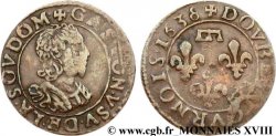 DOMBES - PRINCIPAUTÉ DE DOMBES - GASTON D ORLÉANS Double tournois, type 13