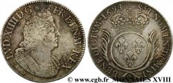 LOUIS XIV LE GRAND OU LE ROI SOLEIL Écu aux palmes 1694 Paris