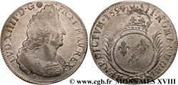LOUIS XIV LE GRAND OU LE ROI SOLEIL Écu aux palmes 1694 Troyes
