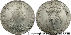 LOUIS XV DIT LE BIEN AIMÉ Demi-écu dit  vertugadin  1716 Amiens TTB/TTB+