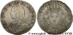 LOUIS XV DIT LE BIEN AIMÉ Écu aux branches d olivier, buste habillé 1735 Bayonne