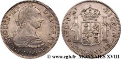ESPAGNE - ROYAUME D ESPAGNE - CHARLES III Double réal ou plata-real de a 2 1774 Mexico fST