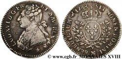 LOUIS XVI Cinquième d écu dit aux branches d olivier 1788 Marseille